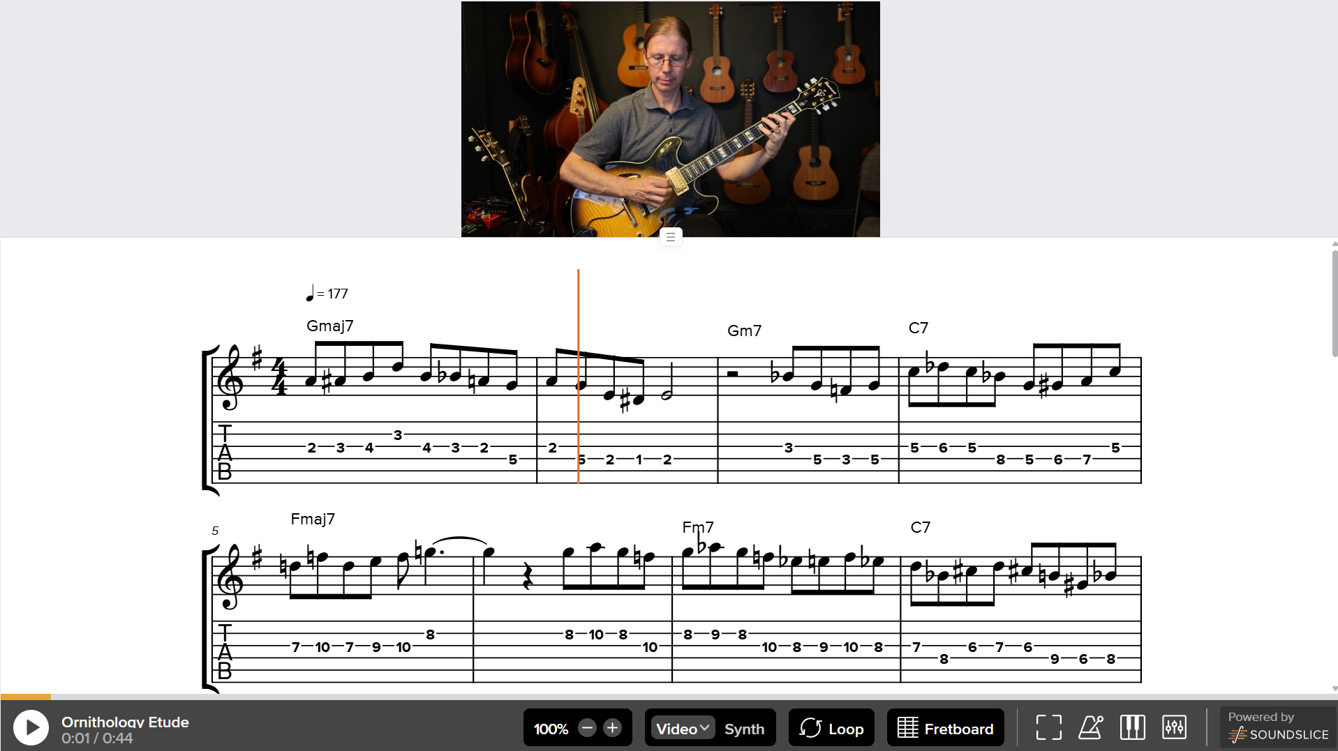 Lesson library preview